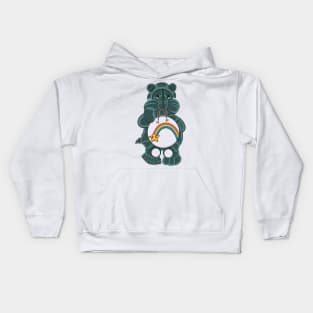 mecha cyborg green care bear Kids Hoodie